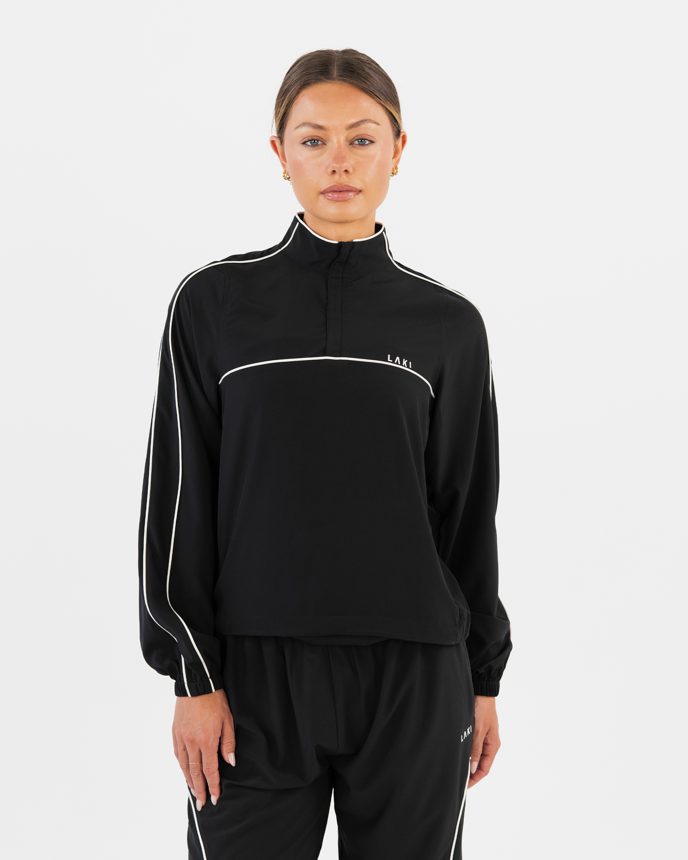 Velocity Quarter Zip in Onyx Black | LAKI Active – LAKI ACTIVE
