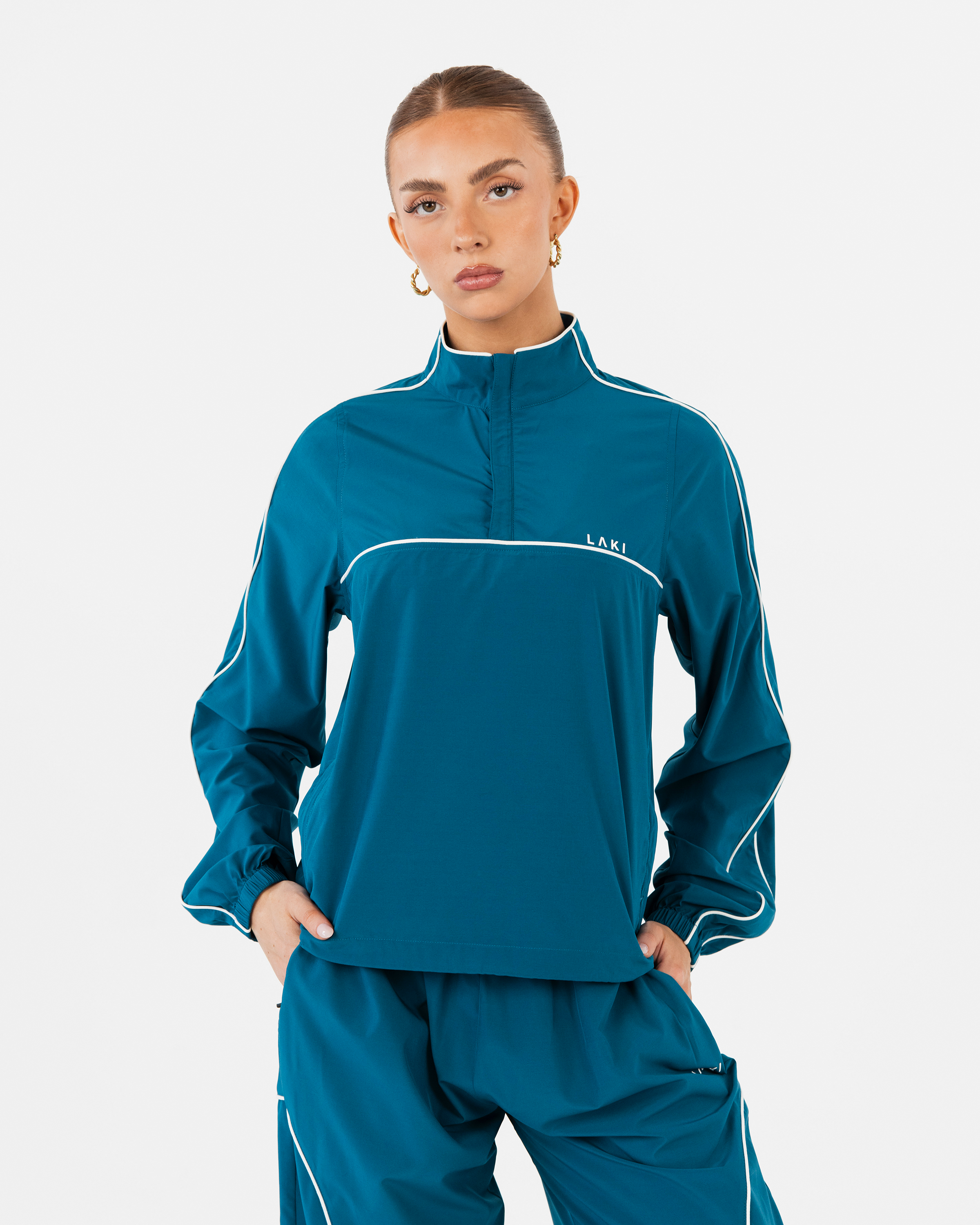 Velocity Quarter Zip in Rush Blue | LAKI Active – LAKI ACTIVE