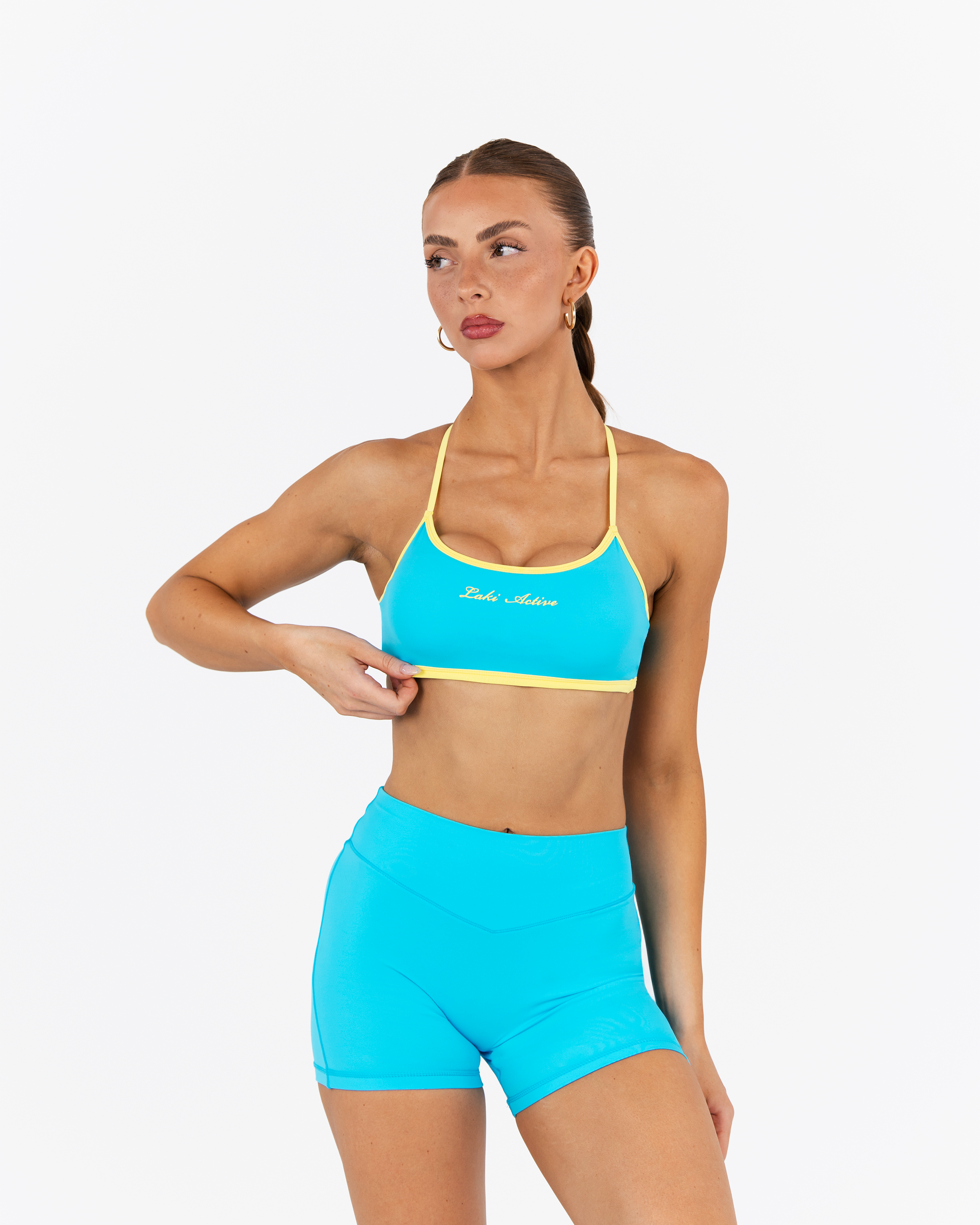 FLEXLUX™ Fabric, CONTRAST BRA – 3-Way Strap - BREEZE – LAKI ACTIVE
