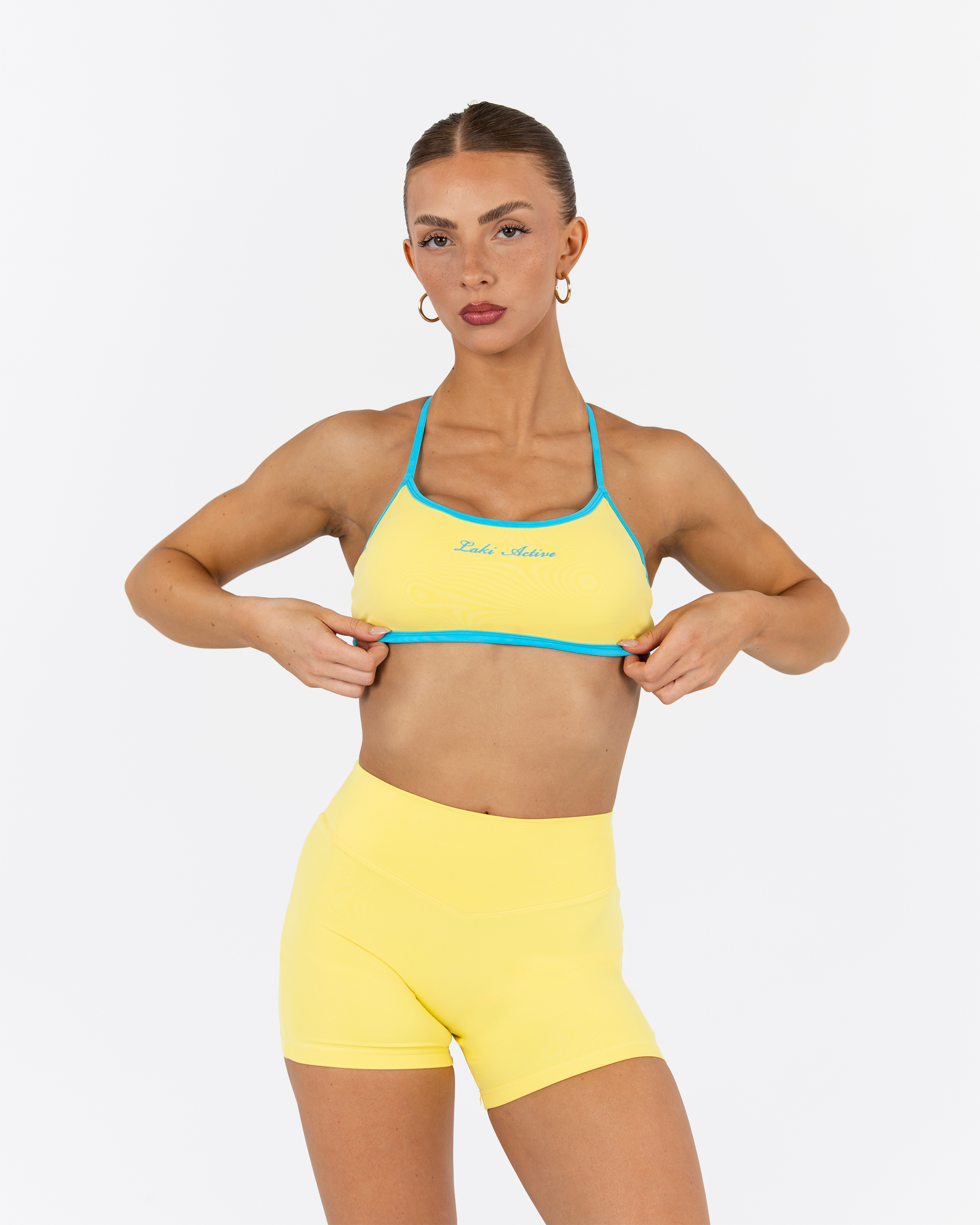 FLEXLUX™ Fabric, CONTRAST BRA – 3-Way Strap - SUNKISSED – LAKI ACTIVE