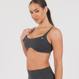 MONROE SPORTS BRA - COAL