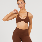 ANTHEM TWIST BRALETTE - BRANDY
