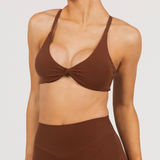 ANTHEM TWIST BRALETTE - BRANDY