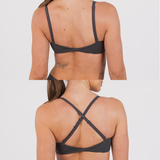 MONROE SPORTS BRA - COAL