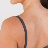 MONROE SPORTS BRA - COAL