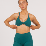 ANTHEM TWIST BRALETTE - EMERALD