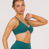 ANTHEM TWIST BRALETTE - EMERALD