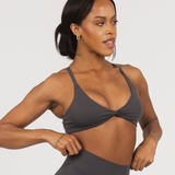 ANTHEM TWIST BRALETTE - COAL