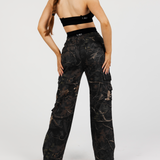 TRAINING CLUB STRAIGHT LEG CARGOS - BLACK CAMO
