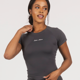 ANTHEM SCULPT TEE - COAL