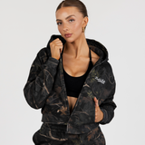 TRAINING CLUB ZIP UP HOODIE - BLACK CAMO