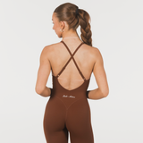 FLEXLUX FLARE BODYSUIT - BRANDY