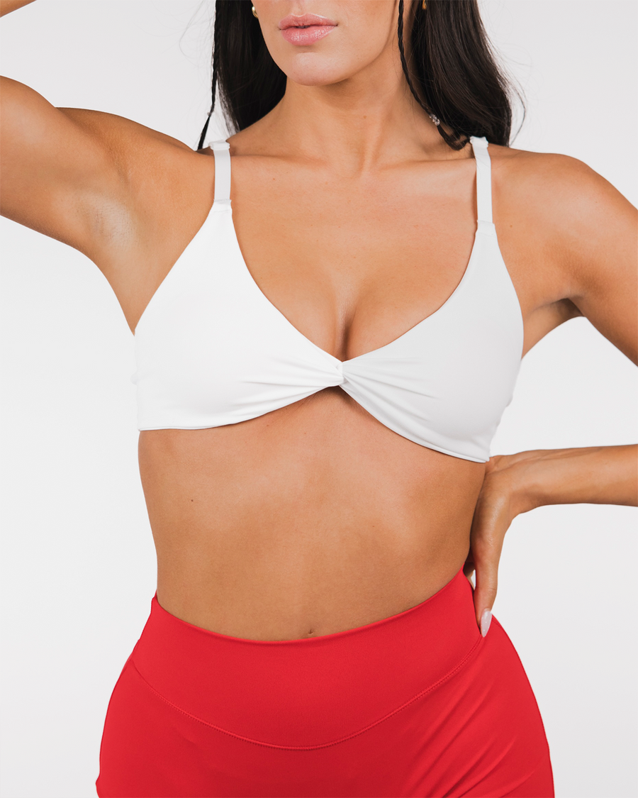 ANTHEM TWIST BRALETTE - FROST