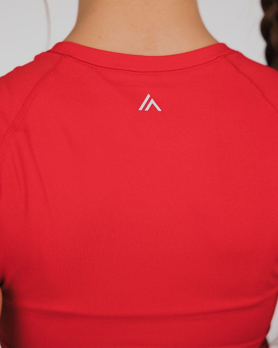 ANTHEM SCULPT TEE - LAVA