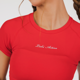 ANTHEM SCULPT TEE - LAVA
