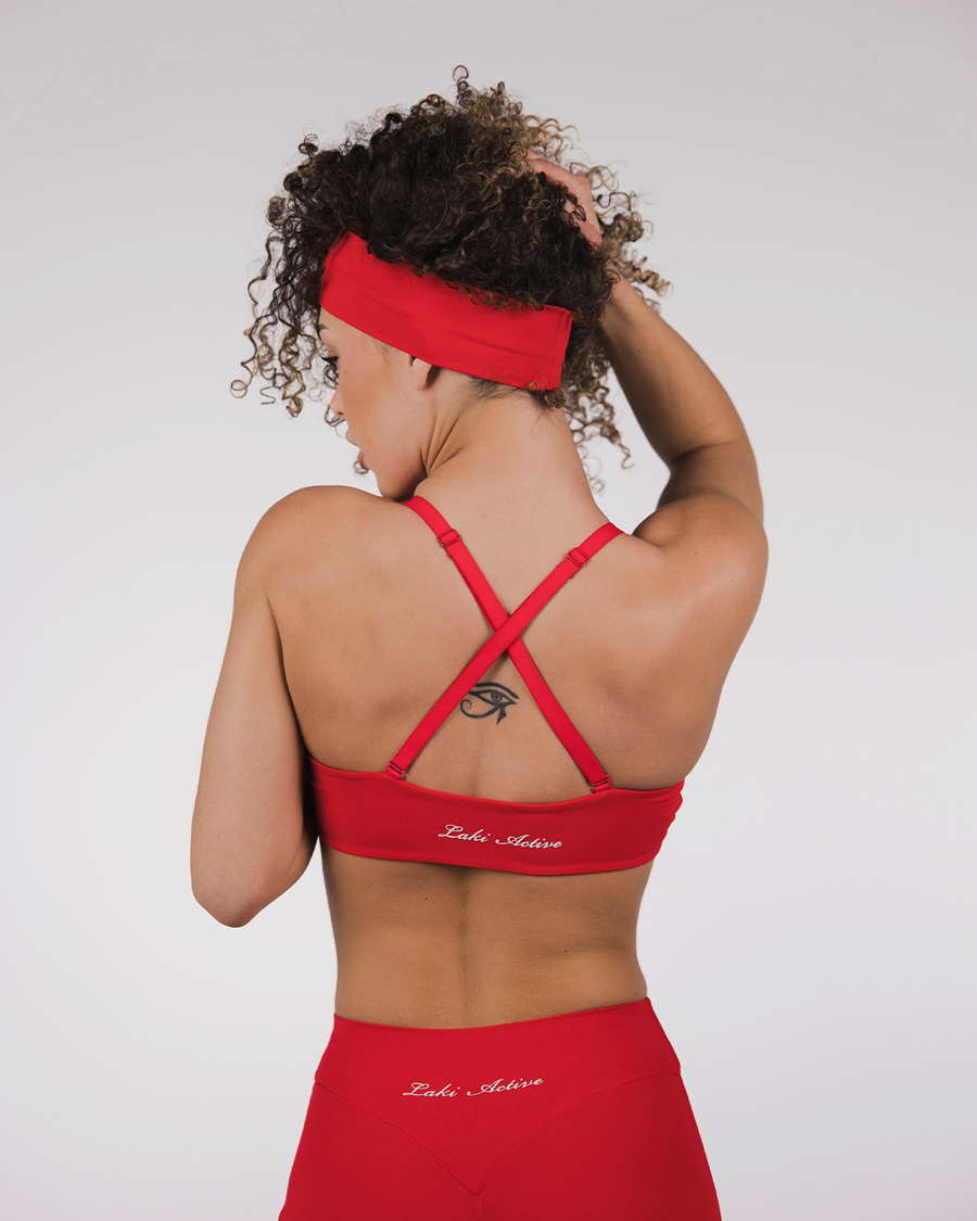 ANTHEM TWIST BRALETTE - LAVA