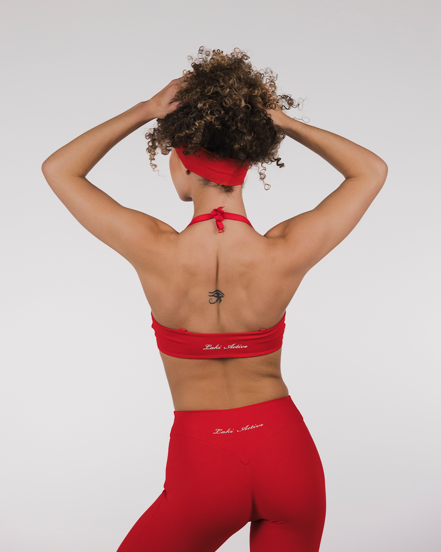 ANTHEM TWIST BRALETTE - LAVA