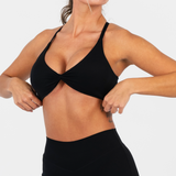 FLEXLUX™ TWIST BRALETTE - MIDNIGHT