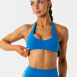 SWIFTTEK™ MINIMAL HALTER BRALETTE - TEMPO