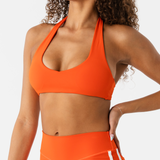 SWIFTTEK™ MINIMAL HALTER BRALETTE - AFTERBURN