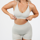 ICON SCRUNCH BRA - TITANIUM
