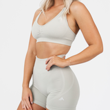 ICON SCRUNCH BRA - TITANIUM