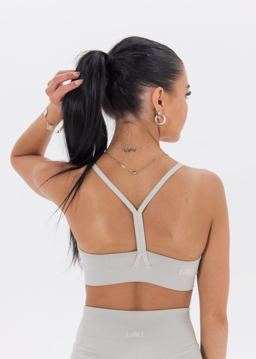 ICON SCRUNCH BRA - TITANIUM